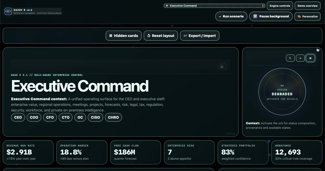 Dash X Executive Command